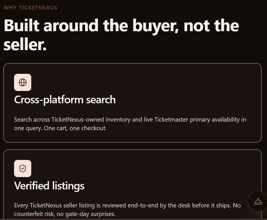 Buyer-first feature — cross-platform search with verified listings